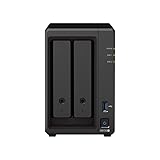 Synology DS723+ 2-Bay Diskstation NAS (AMD Ryzen™ 4 Threads R1600 Dual-Core 2GB Ram 2xRJ-45 1GbE LAN-Port), 8TB Bundle mit 2 x 4TB WD Red Plus NAS HDDs
