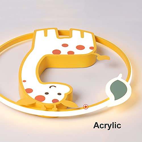Lustre enfant girafe pour apaiser les nuits avec un plafonnier LED