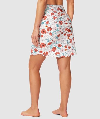 Image of Viodia Women's 18 inch /20 inch Long Swim Skirt High Waisted Modest Swimsuits Skirt Bathing Suit Tummy Control Swim Bottoms