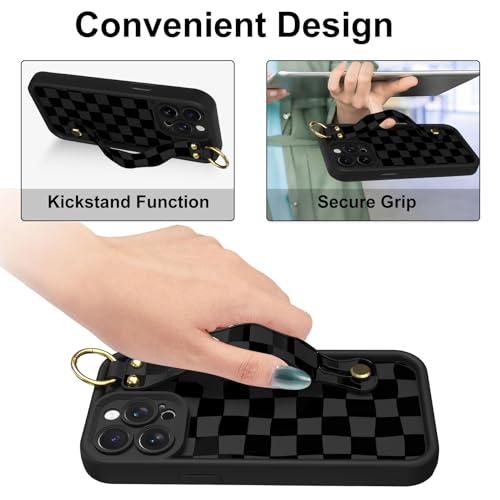 Coque iPhone 15 Pro Max cadeau idéal pour filles design mignon carreaux