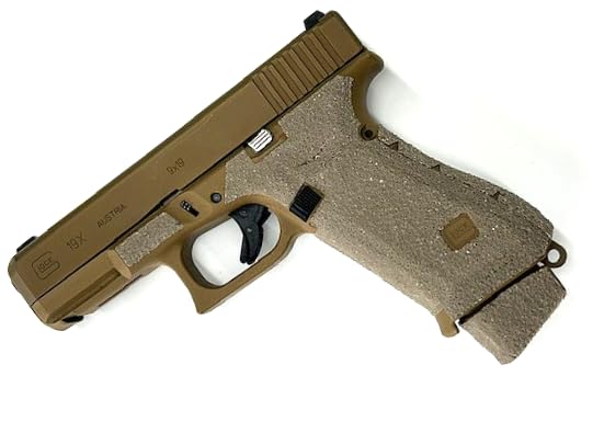 HANDLEITGRIPS Gun Grip Tape Compatible with Glock 19x/ Glock 19x MOS/Glock 45/ Glock 45 MOS/ - FDE Edge Series Pistol Grip Tape, Gun Skins, Veteran Owned, Made in USA