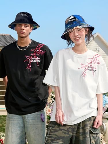 Image of Packable Reversible Printed Bucket Hat Unisex for Men Women Beach Fisherman Cap