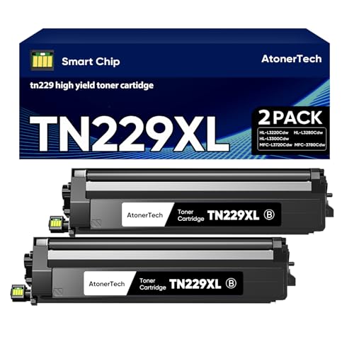 Image of TN229 / TN229XL High Yield Toner Cartridge (2-Black) Replacement for Brother TN229 TN229XL 229 Toner Cartridge with HL-L3220CDW MFC-L3780CDW HL-L3280CDW MFC-L3720CDW Printers