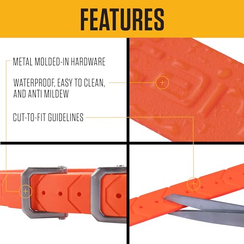 Carhartt Hundehalsband, verstellbar, wasserfest, Hunter Orange, Einheitsgröße