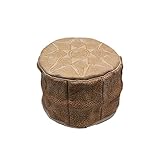 puff marruecos  Puf de Cuero Marruecos, 25 cm Altura y 35 cm diámetro. Se Vende vacío. Se Puede Rellenar con Ropa Vieja o Goma Espuma. Tipo1-2