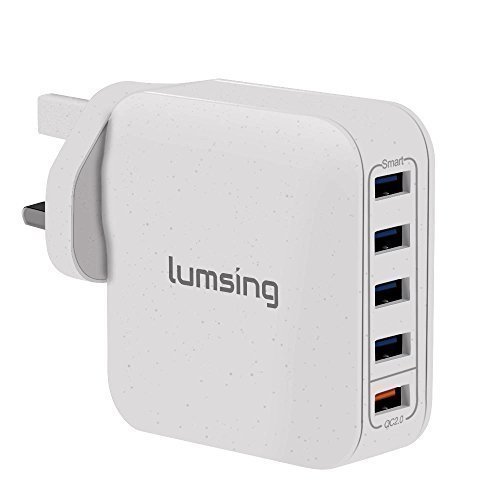Lumsing - Caricatore USB a ricarica rapida, 5