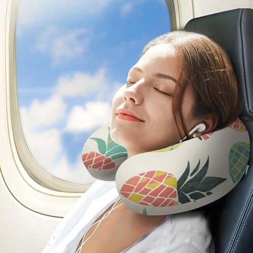 Almohada de espuma viscoelástica para cuello en viaje miniatura 3