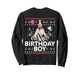 Birthday Boy Jesus Christ Christmas Sweater Funny Jesus Sweatshirt