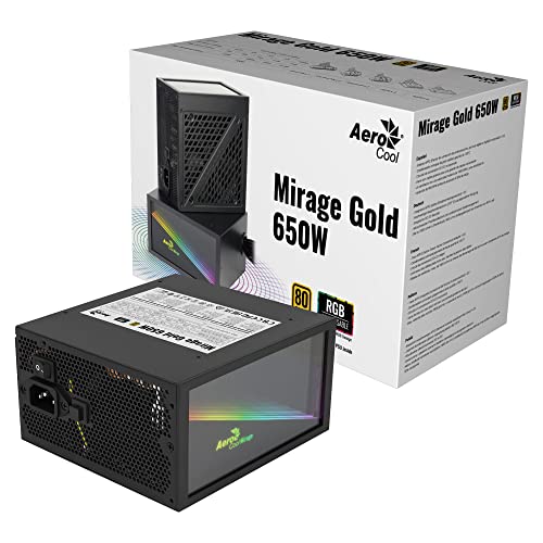MIRAGEGOLD650, Alimentatore PC 650W, RGB Infinity Mirror, 80Plus Gold, Condensatori Giapponesi - Alimentatore - Immagine 4