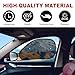 2 Pieces Universal Car Window Sun Shade Side Window UV Protection for Child and Baby Blocks Glare Sunlight and Heat Reduces Fading and Damage Fits Most Cars