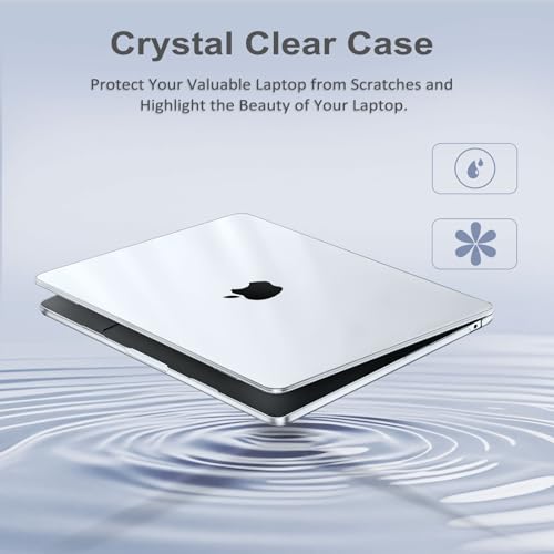 MOSISO Compatible with MacBook Air 13.6 inch Case M4 M3 M2 A3240 A3113 A2681, Protective Hard Shell Cover for MacBook Air Case M4 M3 M2 13 inch Touch ID 2026 2025-2022 Release, Crystal Clear - Image 3