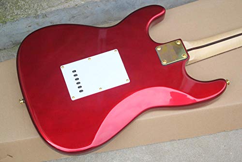 skjos Guitare Électrique Rouge avec Quincaillerie en Or Blanc Guitares De Cordes d’acier Acoustique Guitare Classique… - Les Beatles, Paul McCartney, John Lennon, RIngo Starr, George Harrison skjos Guitare Électrique Rouge avec Quincaillerie en Or Blanc Guitares De Cordes d'acier Acoustique Guitare Classique… – Image 3