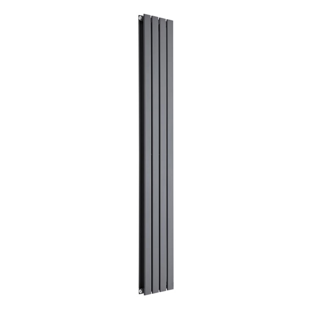 Milano Anthracite Sterling Double Flat Panel Vertical Radiator 1750 X 280Mm