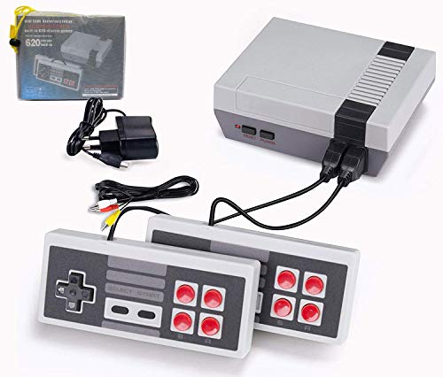 Retro Console per Giochi,Mini Classic Console Gioco per Famiglie-con 620 Video Gioco Giochi ,Plug & Play AV Uscita