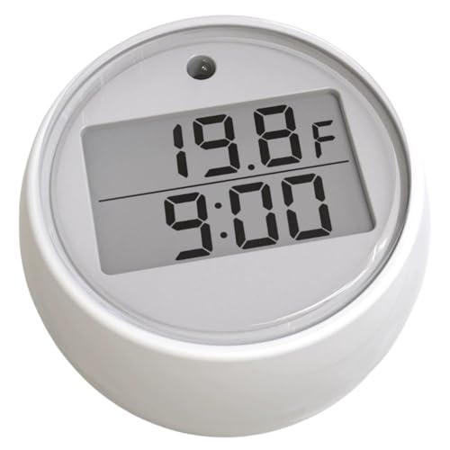 Ice Bath Thermometer Timer,Water Thermometer Timer for Ice Bath,Digital Ice Bath Temperature Thermometer,Effective Floating Thermometer,Floating Pool Ice Water Temperature,Bath Water Thermometer#White