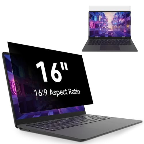 Laptop Privacy Screen 16"&16.1" Inch for Hp/Dell/Acer/Lenovo/ThinkPad/Samsung/Asus/Sony