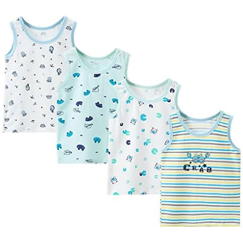 ACMEDE Boys Cotton Cartoon Vests Set Cover