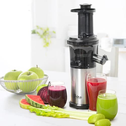 Shine Kitchen Co Sjv-107-A Cold Press Slow Masticating Juicer, Stainless Steel #TOP1