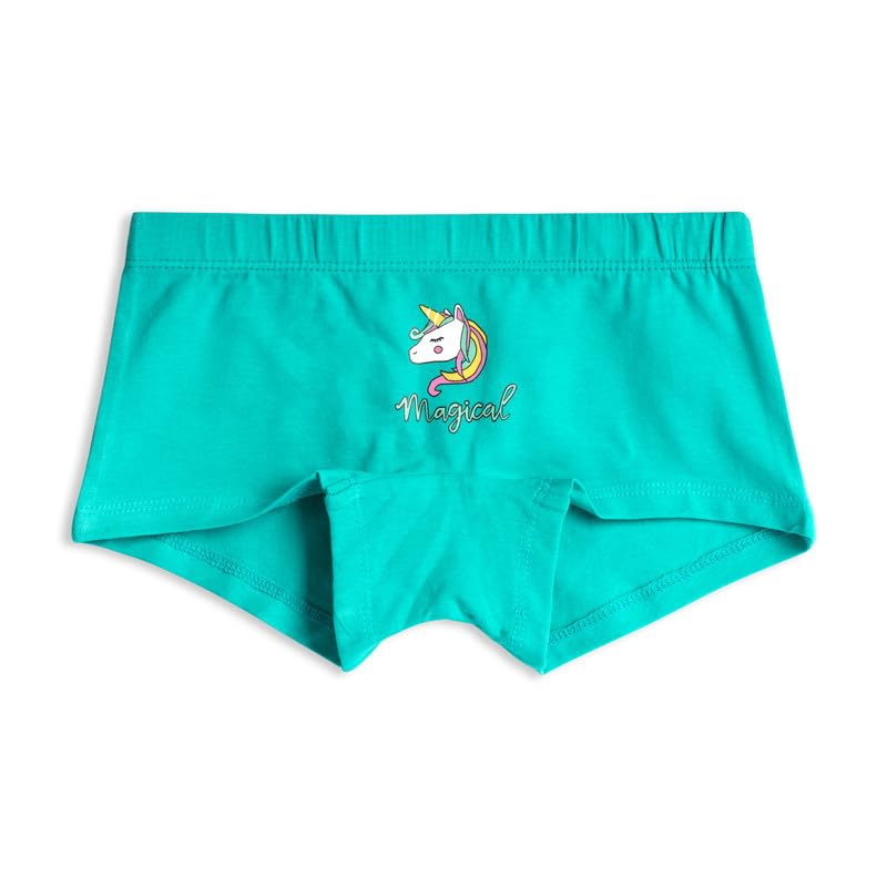 Image of Real Basics Girls Cotton Boxer Boyshorts Panties Underwear for Kids (Multicolor) Pack of 3