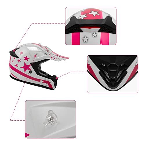 image for TCMT Dot Youth & Kids Motocross Offroad Street Helmet Full Face Motorc