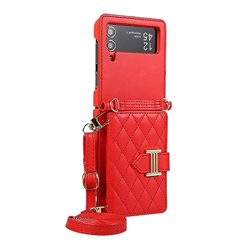 Protection Samsung Z Flip 4 cadeau parfait femme étui rouge chic