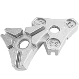 Wolfdride 2Pcs Bike Spoke Wrench Tool, Bike Spoke Adjustment Wrench Bicycle Rim Truing Tool 6-Slot Triangular Design for Adjusting and Repairing Bicycle Wheel Tension
