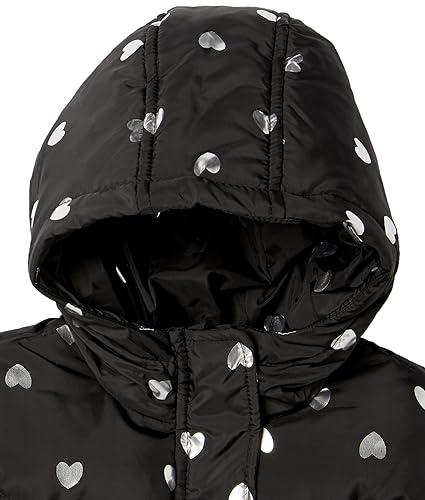 URBAN REPUBLIC Baby Girls Heavyweight Heart Print Hooded Puffer Jacket2