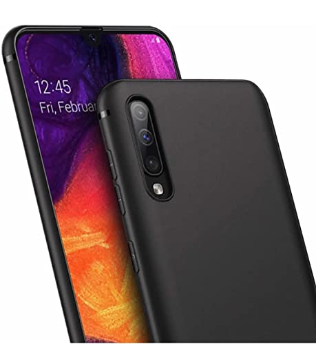 Image of Mobile Back Cover Case for Samsung Galaxy A70s (Silicone Case|CameraProtection|Black SC1510)