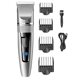 EOYLMIRL Pro Hair Clipper Clippers Cordless Ceramic Blade Trimmer Electric Professional Cutting Grooming Kit Rechargeable LED Display