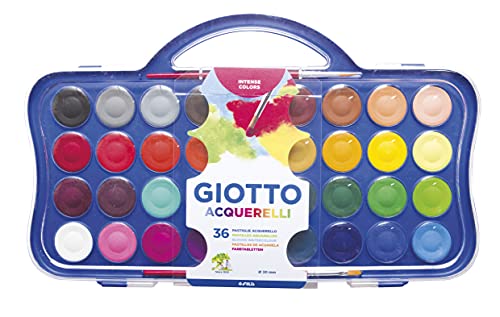 Giotto Acuarelas 30 Mm. Estuche 36 Uds. + 2 Pinceles Cover