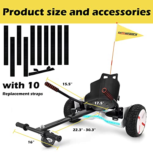 Adjustable Hoverboard Car Style Holder For 6.5" 8" 10" Two Wheel Self Balancing Scooter With 4 Length Adjustments (Balance Board Not Included) #TOP5