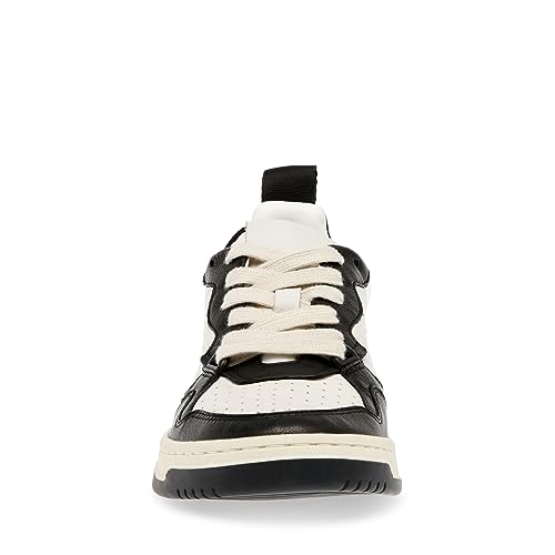Steve Madden Women's Everlie Sneaker, Black Multi, 5.5