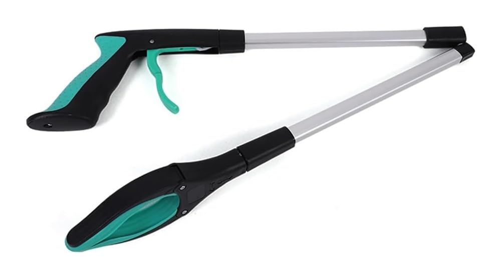Pinza Telescopica Pieghevole, Pinza per rifiuti, Clip Multifunzionale, Pieghevole, per Raccogliere Oggetti dal Basso(Blue)