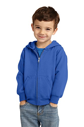 Armycrew Toddler Full-Zip Fleece Sweatshirt Basic Hoodie