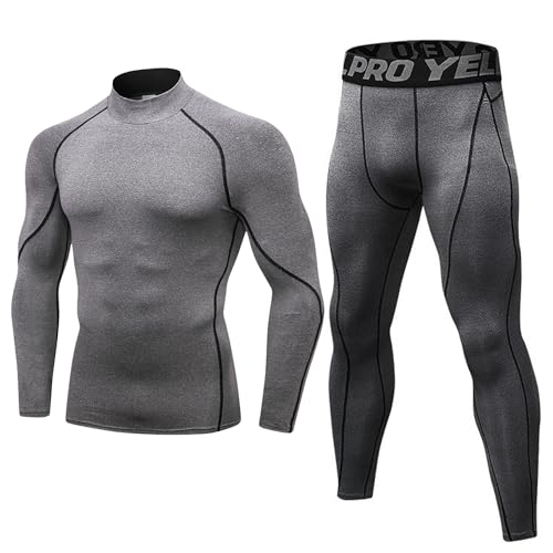 SANANG Herren Kompression Trainingsanzug Fitness Tight Quick Dry Running...