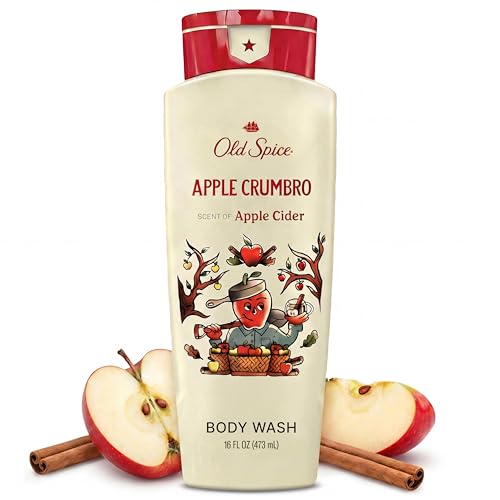 Image of Old Spice Body Wash for Men, Fallidudes Edition, 24 /7 Frightful Freshness, Long Lasting Cleanse & Refresh, Apple Crumbro with Apple Cider Scent, 16 oz