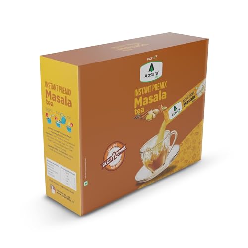 Image of APSARA Instant Premix Unsweetened Masala Tea 36 Sachets | Ready To Drink Tea With No Added Sugar | Sugar Free Masala Chai, Instant Tea Premix