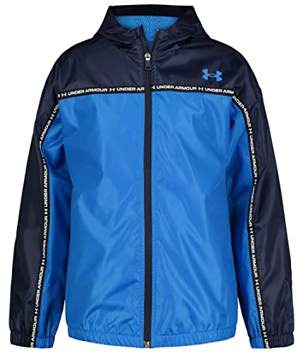 Image of Under Armour boys Windbreaker, Zip-up Jacket, Water Repellent and Windproof