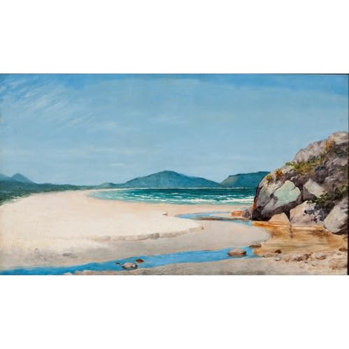 Impression giclée Almeida Junior Paysage marin à Guaruja poster mural 61x45.7 cm