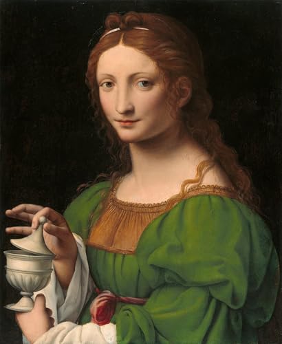 Tableau Marie-Madeleine Bernardino Luini impression sur toile moderne pour salon 60x90cm