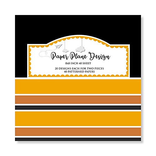 LADECOR Multiple Pattern Art and Craft Sheets for Decoration and Gift Wrapping (Pack of 40 Sheets) Design-E