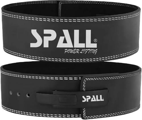 Power Lifting Belt S/M/L/XL Size Leather Weight Training Belt with Buckle Black (XX-Large)