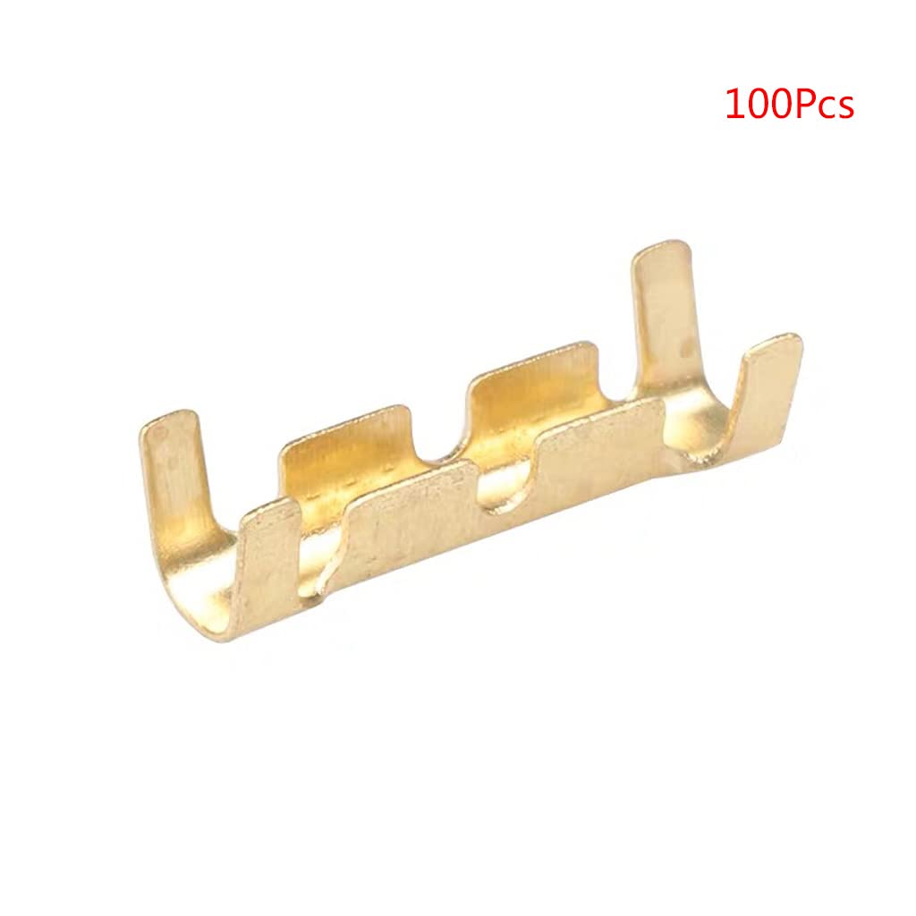 Conector de terminal de crimpado de latón con mangas aislantes, kit surtido de terminales prensados en frío, dientes pequeños, conectores de inserción fría, kit de tope eléctrico