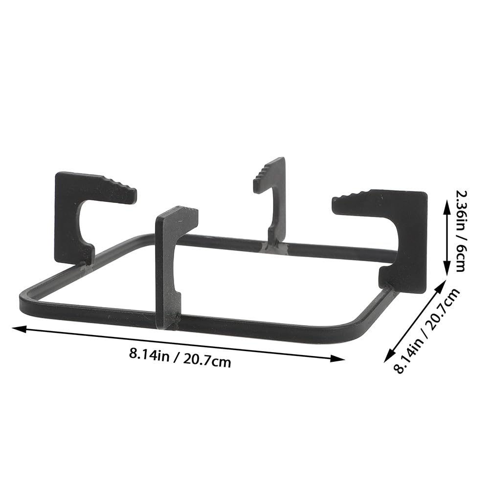 PRETYZOOM Gusseisen Gasherdhalterung 8X8 Zoll Anti-Rutsch Herdrost Für Wok Und Gaskocher Küchenherd Zubehör Stabiles Topfträger Rack