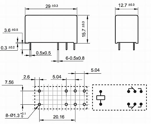 Relais F1CA012V 12V 5A à commutation stable pour automatisme