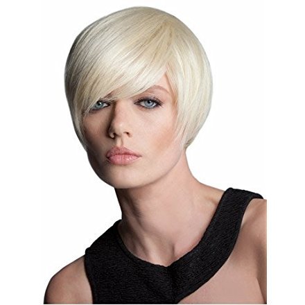 Women Wigs Straight Short Light Blonde Wigs Heat Resistant Synthetic Hair Wigs 10 Inch