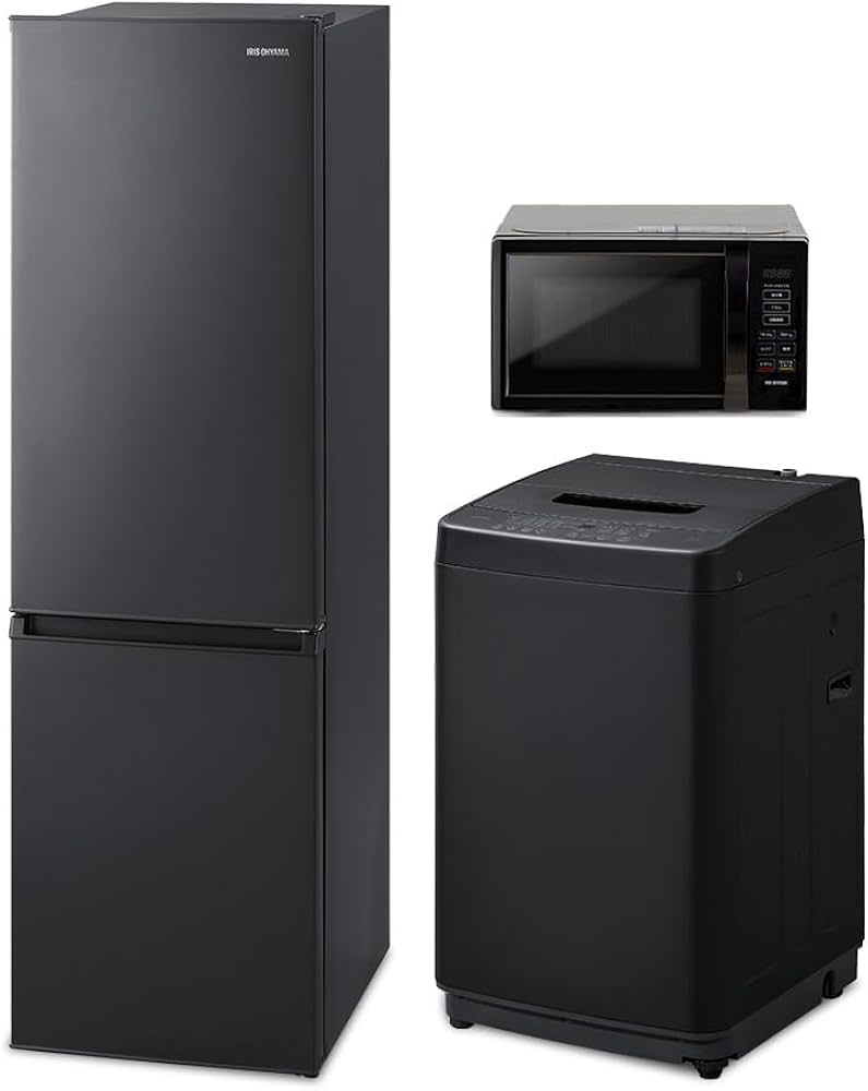 Amazon | 【新生活家電3点セット】アイリスオーヤマ 家電セット 冷蔵庫