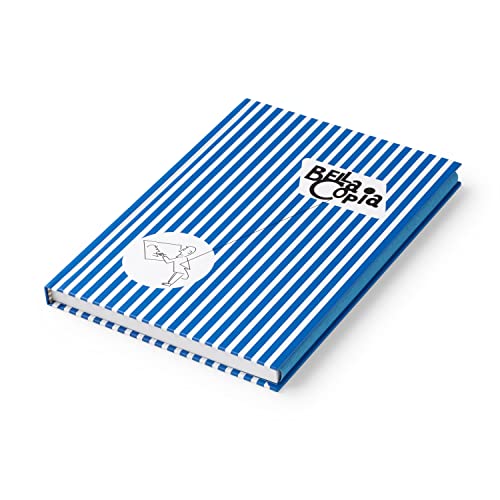 Carnet de notes A5 haut de gamme PdiPigna bleu rigide avec intérieur BI blanc