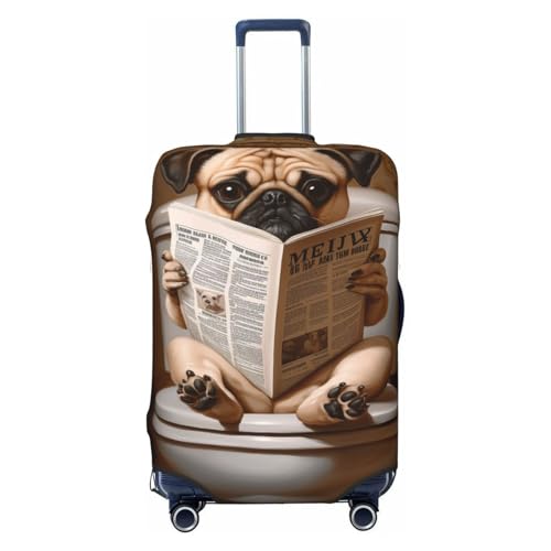 Woshuwo Fundas elásticas para equipaje de viaje, resistentes al polvo, a los arañazos, para asiento de inodoro, de 56 a 61 cm