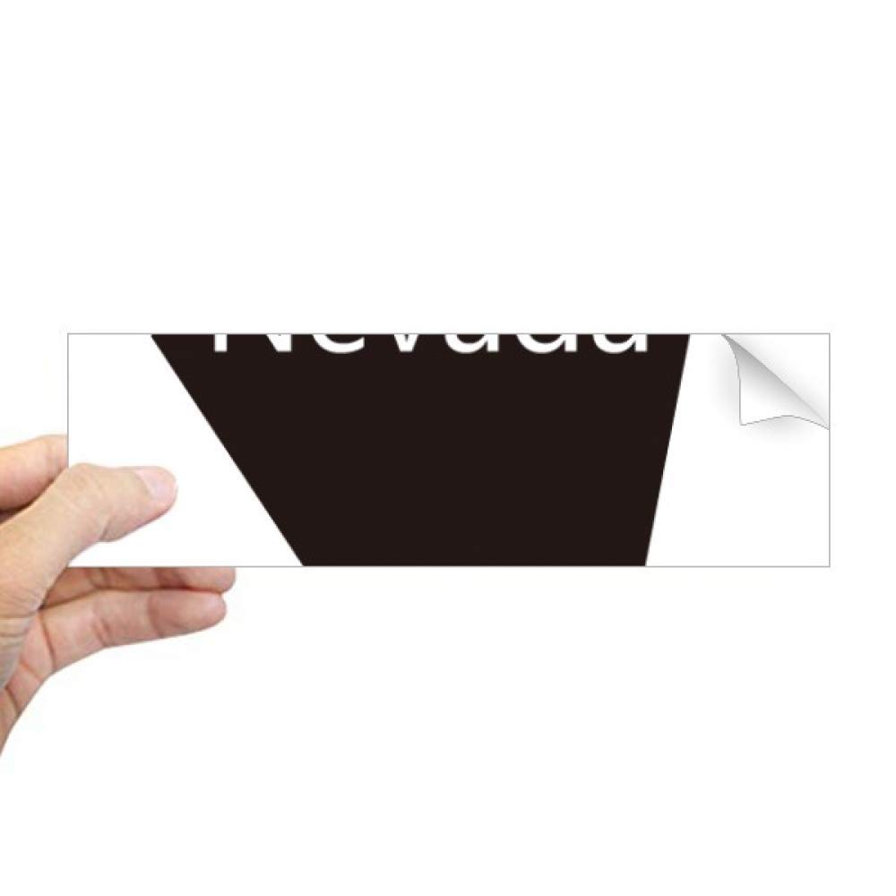 Sticker rectangulaire Nevada pour fenêtre avec carte des États-Unis d'Amérique